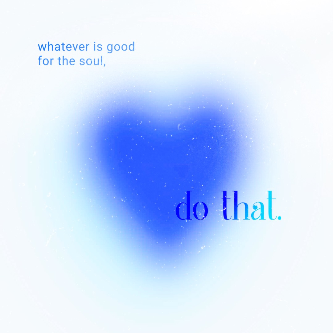 Blue Heart Instagram Post Template