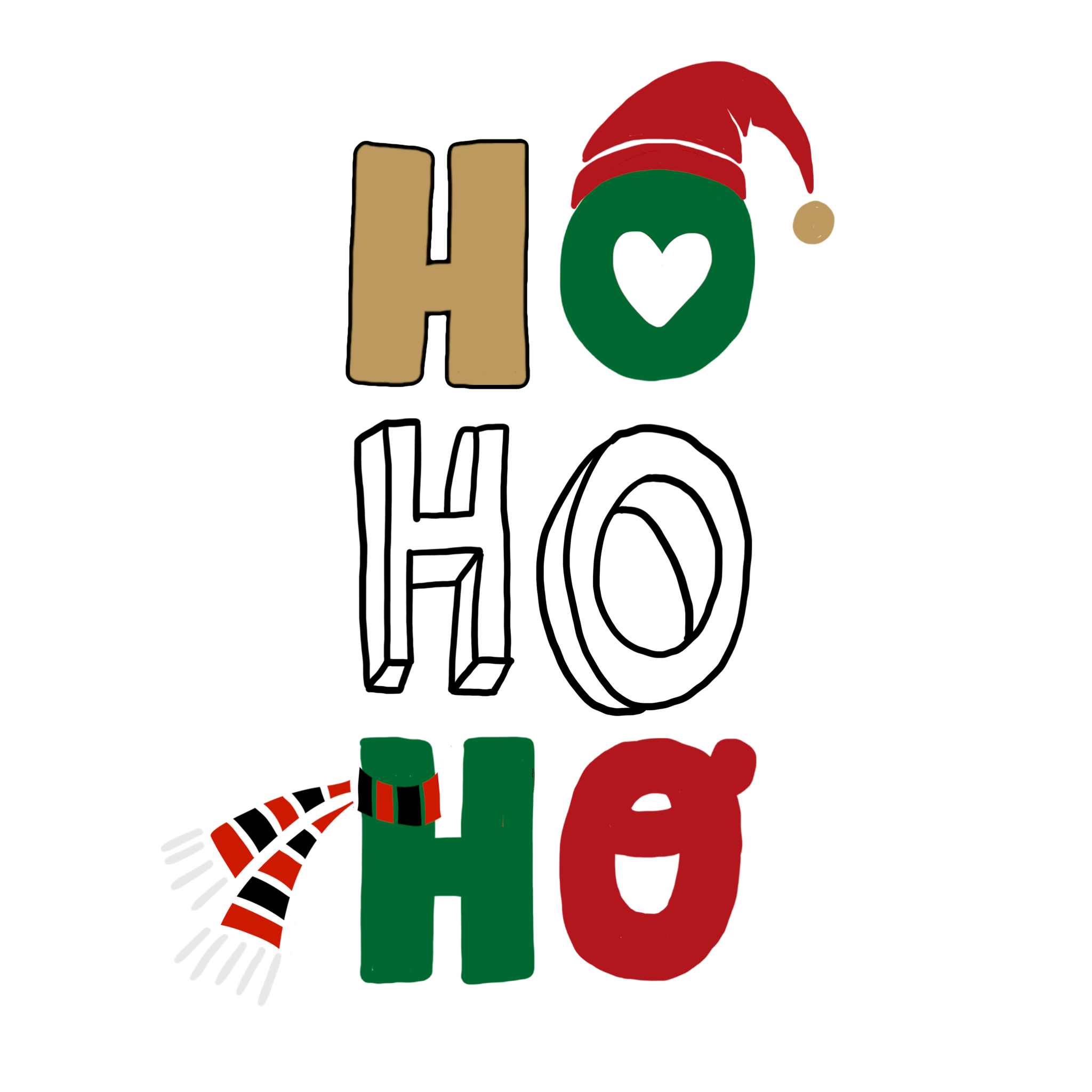 social media merry Christmas Santa holidays greetings sticker