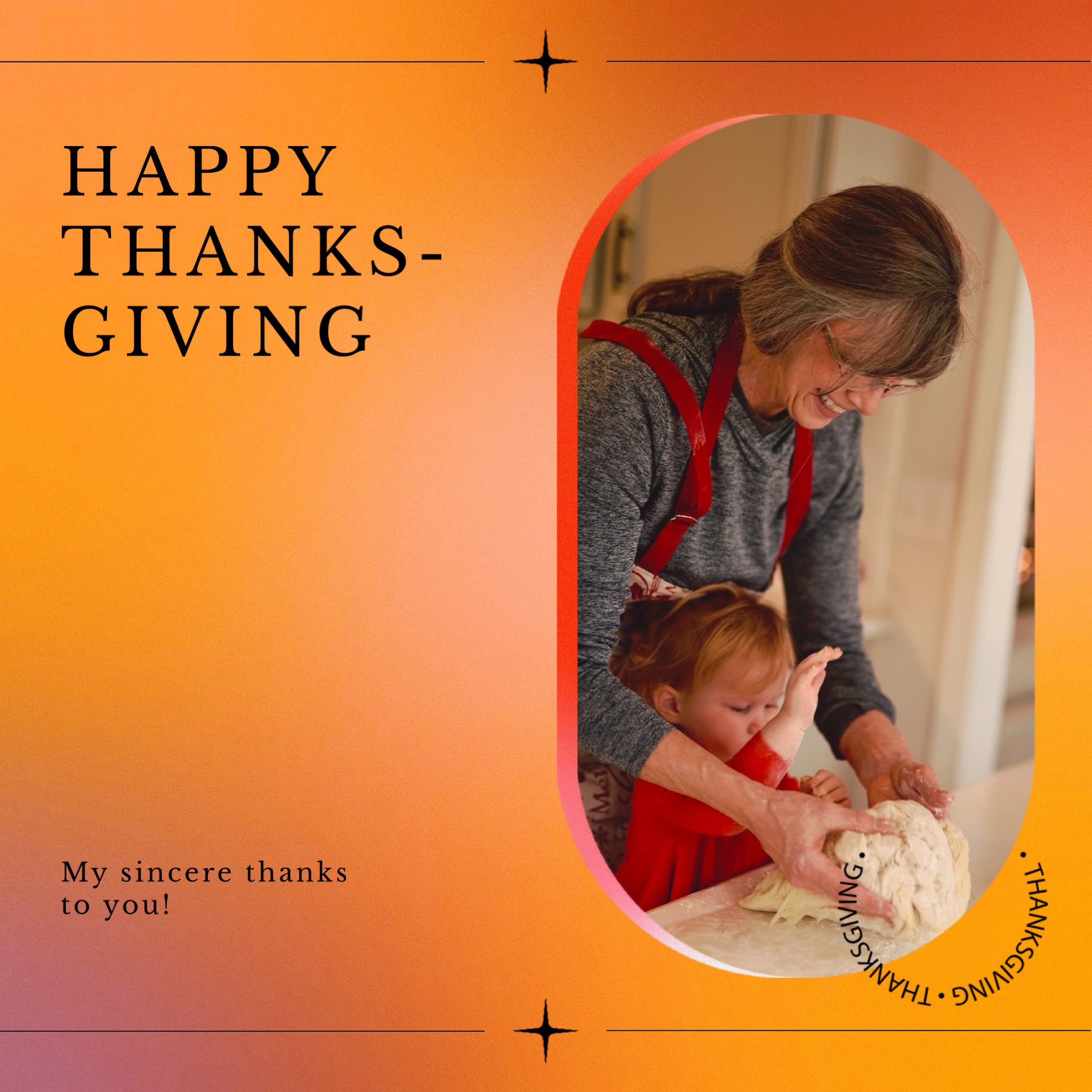 A Woman Helping A Child Decorate A Cake Thanksgiving Template