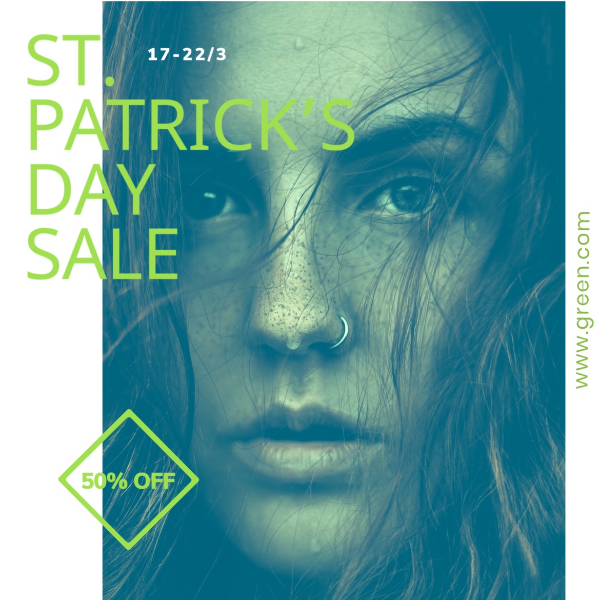 A Poster For A St Patrick'S Day Sale St Patrick S Day Template