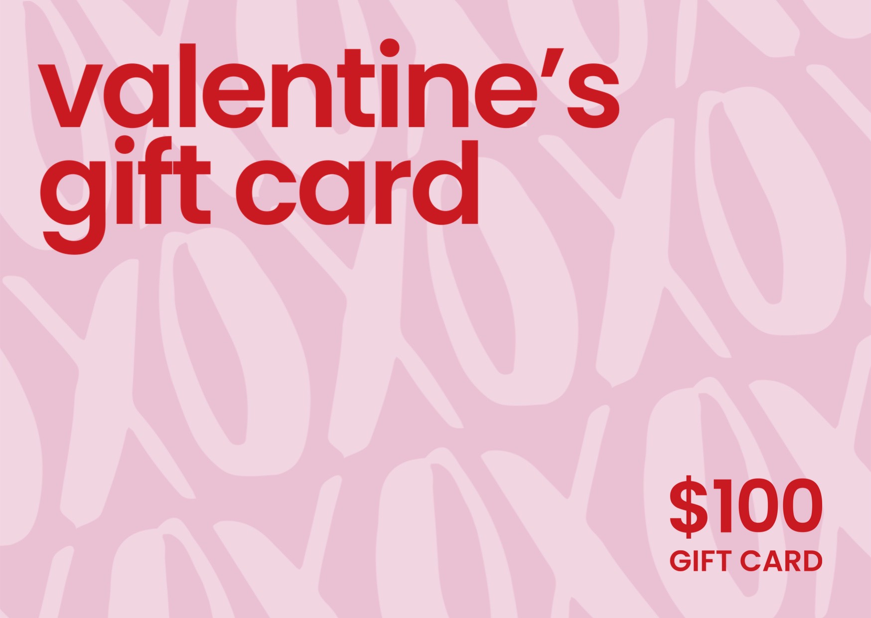 pink valentine gift card voucher template