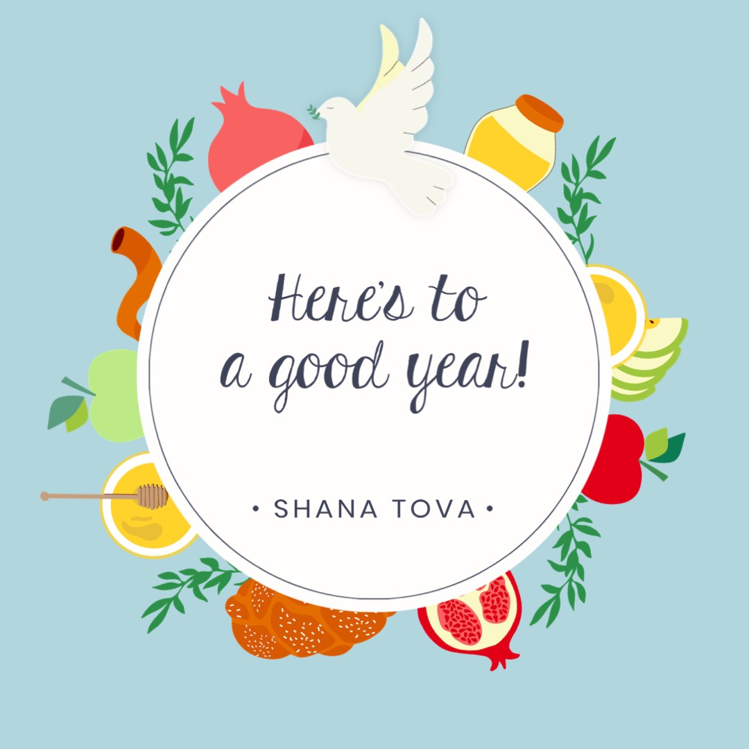 Rosh Hashana Tova greeting Instagram post template