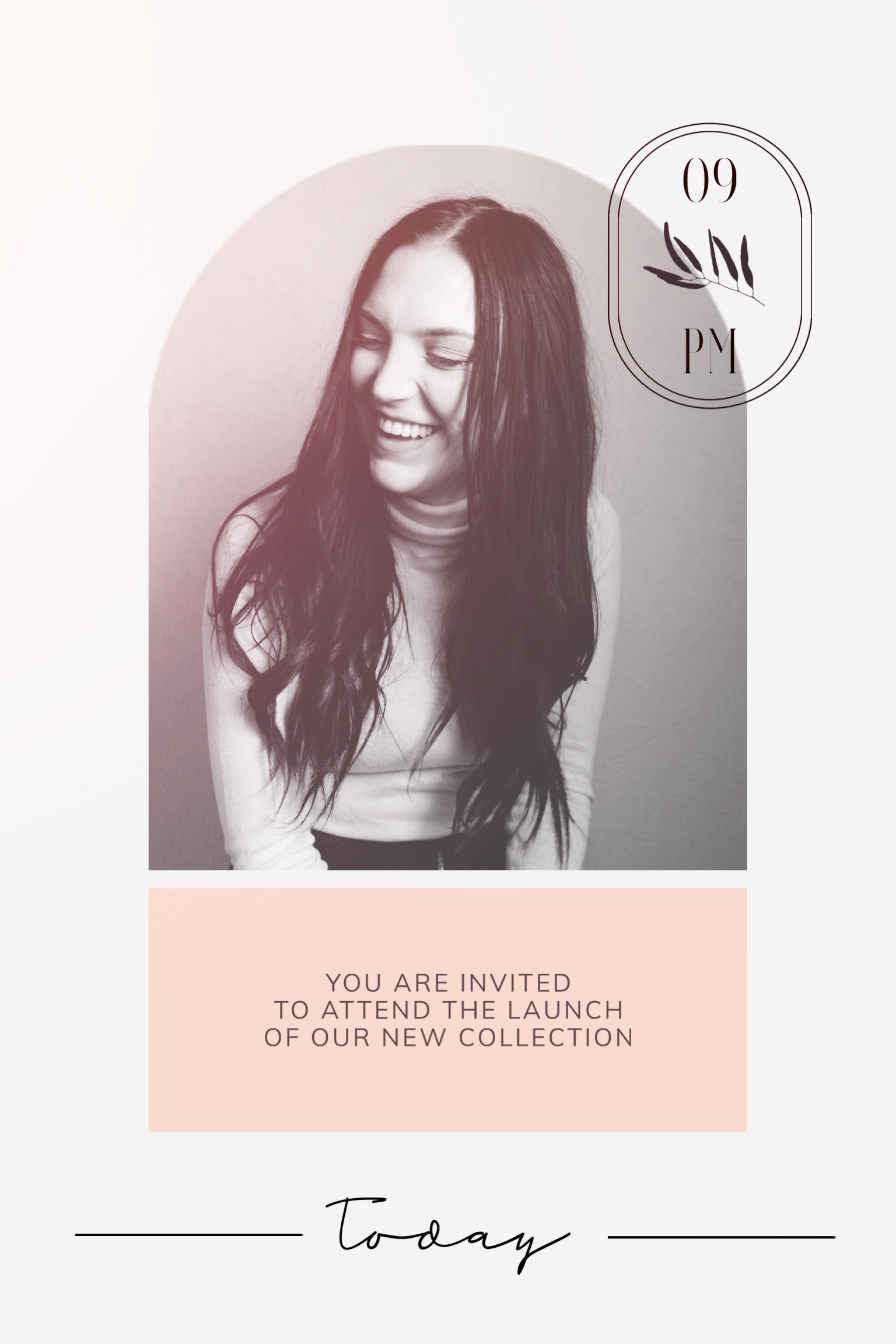 New collection release event invitation template
