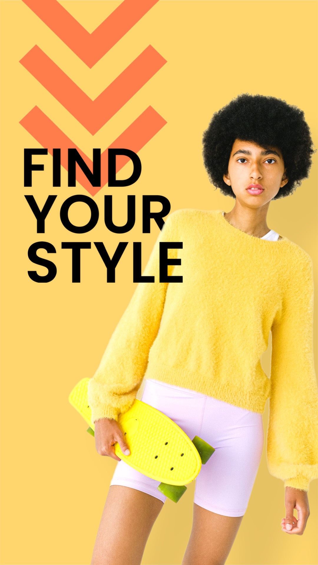 magic mockup fashion influencer yellow bold instagram story template 