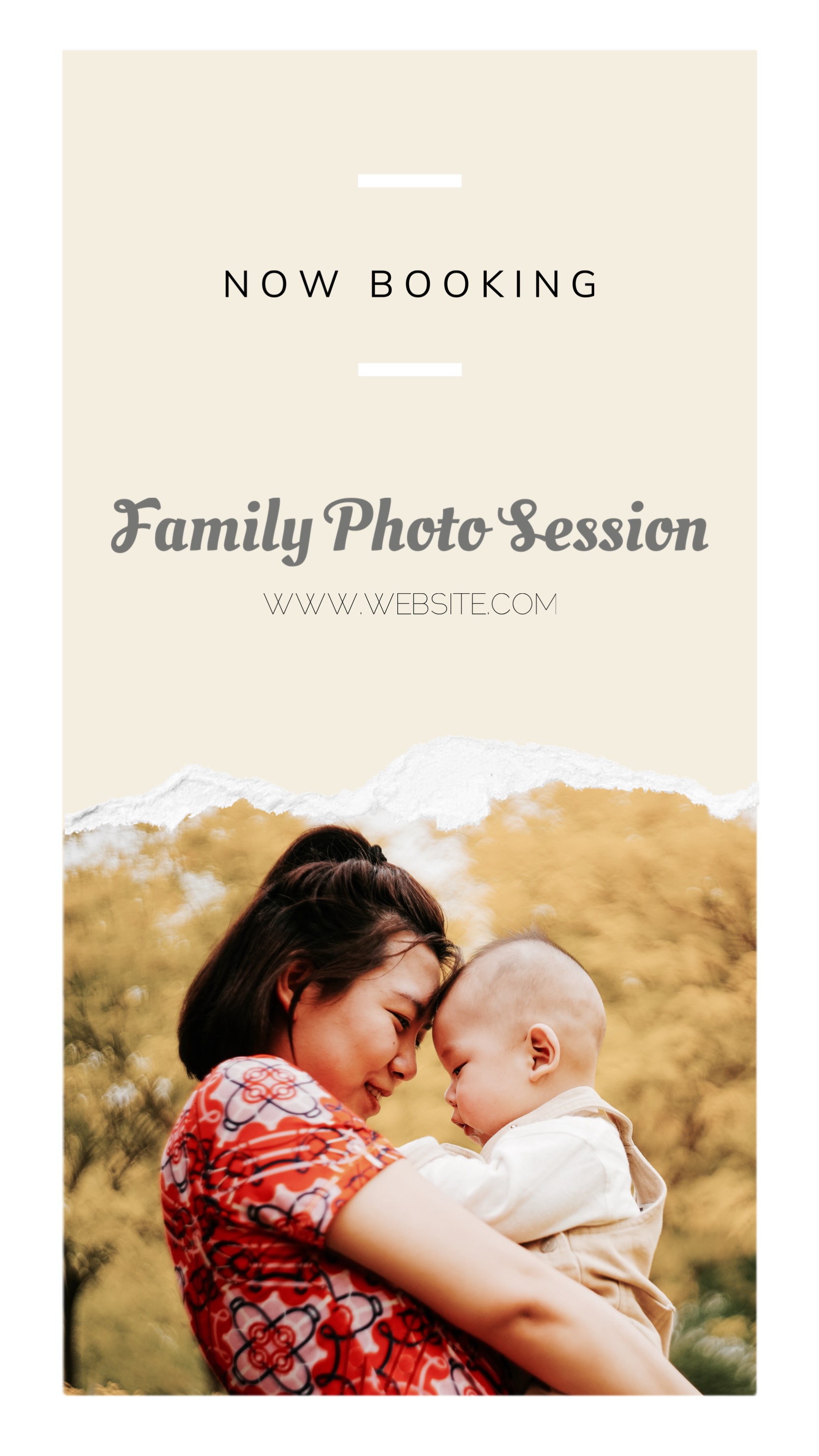 family photographer ad Instagram story template
