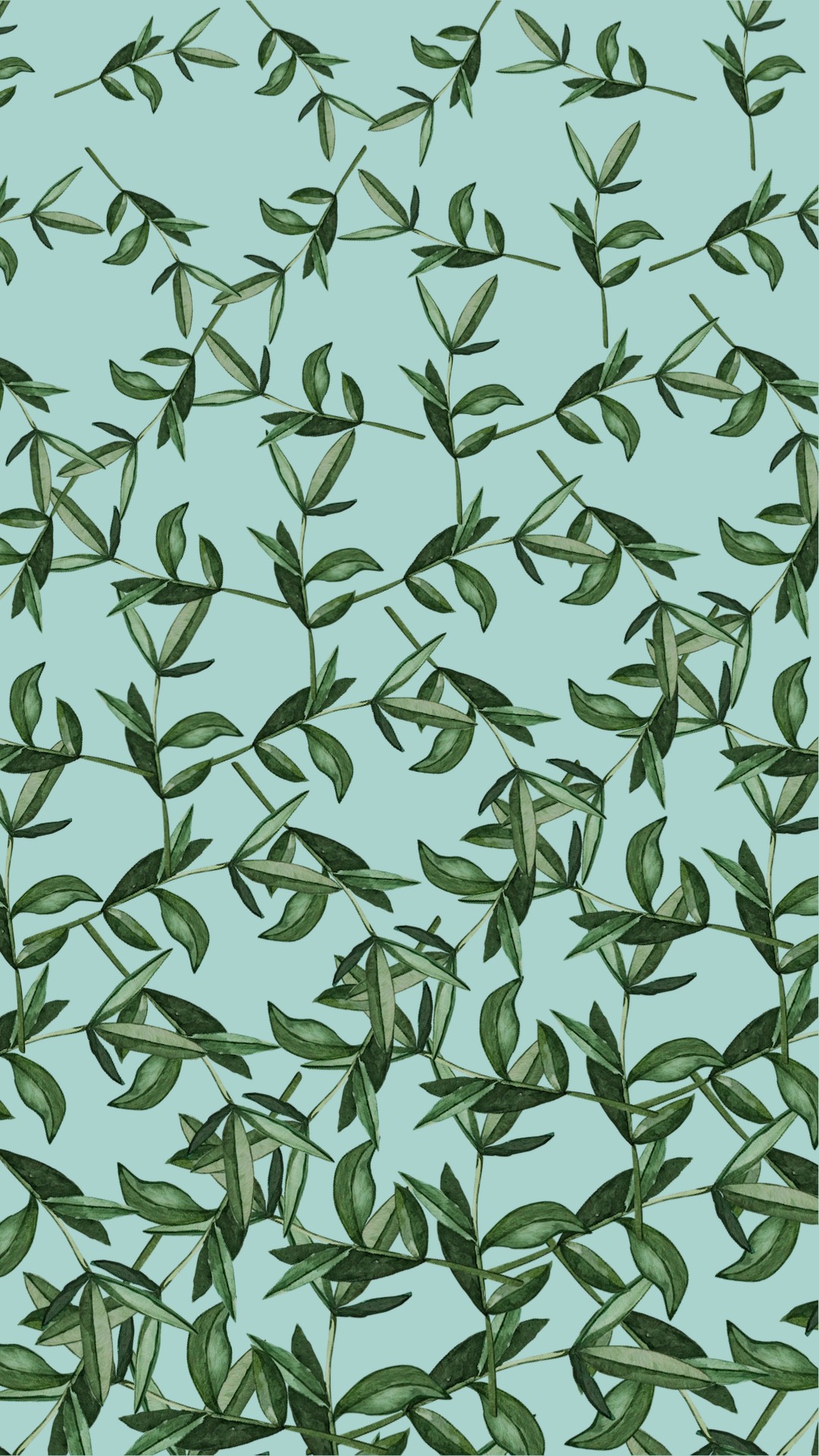 A Picture Of A Bunch Of Leaves On A Blue Background Zoom Backgrounds Template