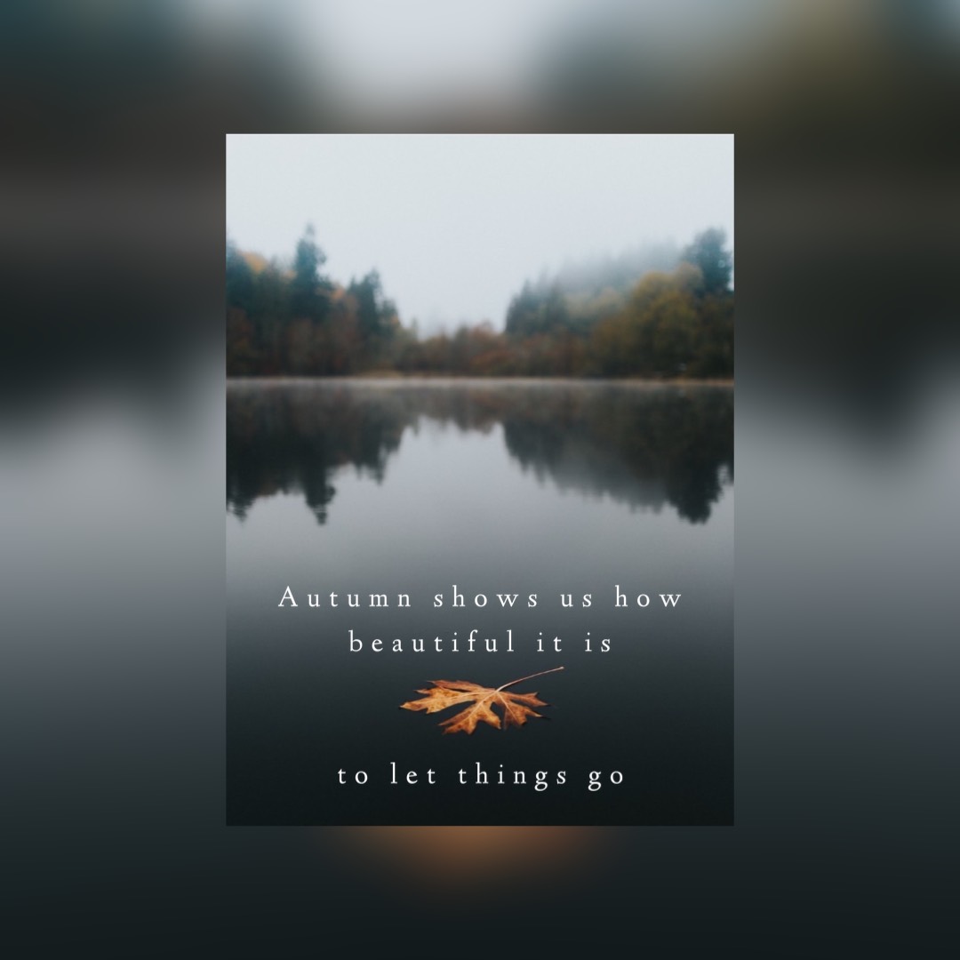 Fall autumn quote Instagram post template