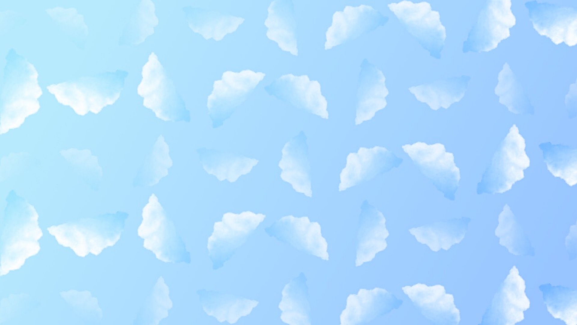A Blue Background With White Clouds In The Sky Zoom Backgrounds Template