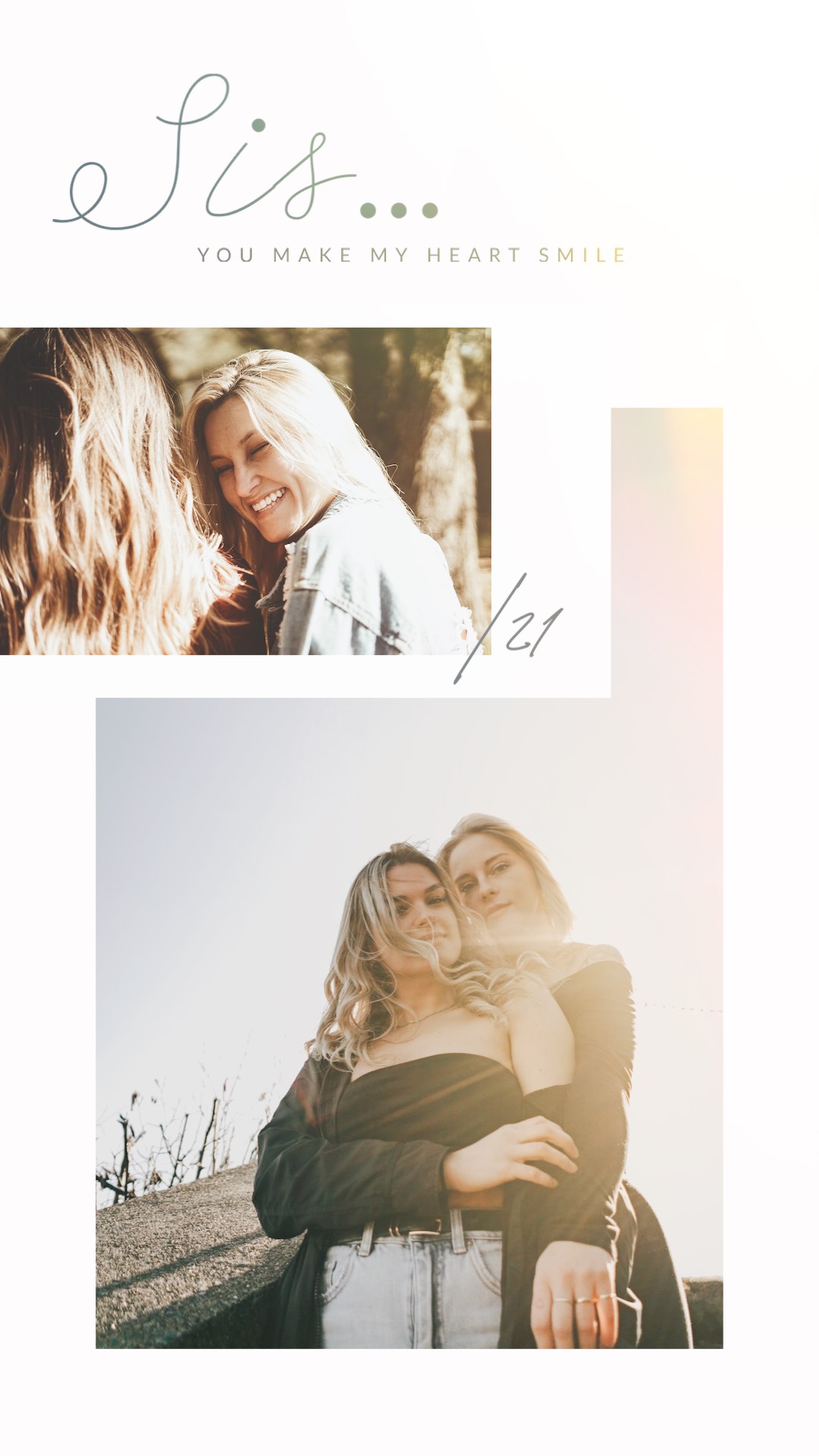 A Couple Of Women Standing Next To Each Other Family Template