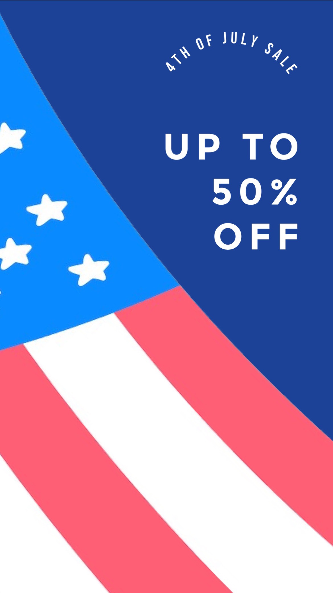 4Th Of July Day Sale Promo Instagram Story