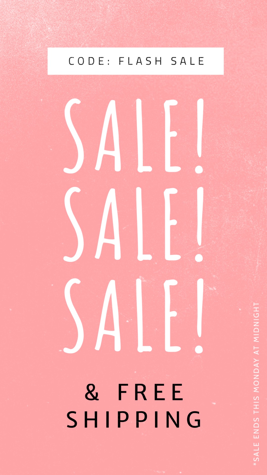 Pink Big Sale Flyer Template
