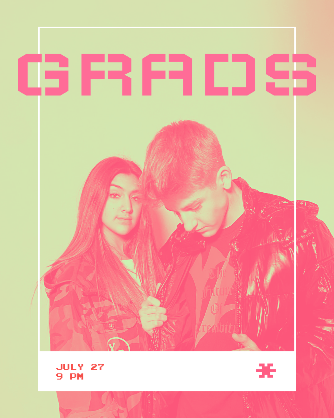 A Couple Of People Standing Next To Each Other Graduation Template