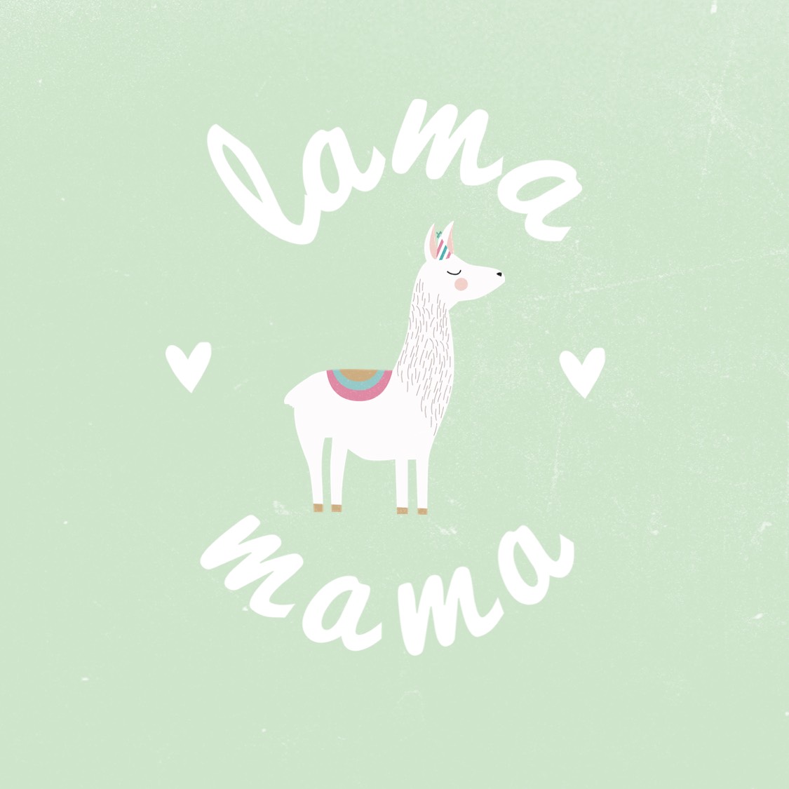 Cute Lama Illustration Business Logo Template