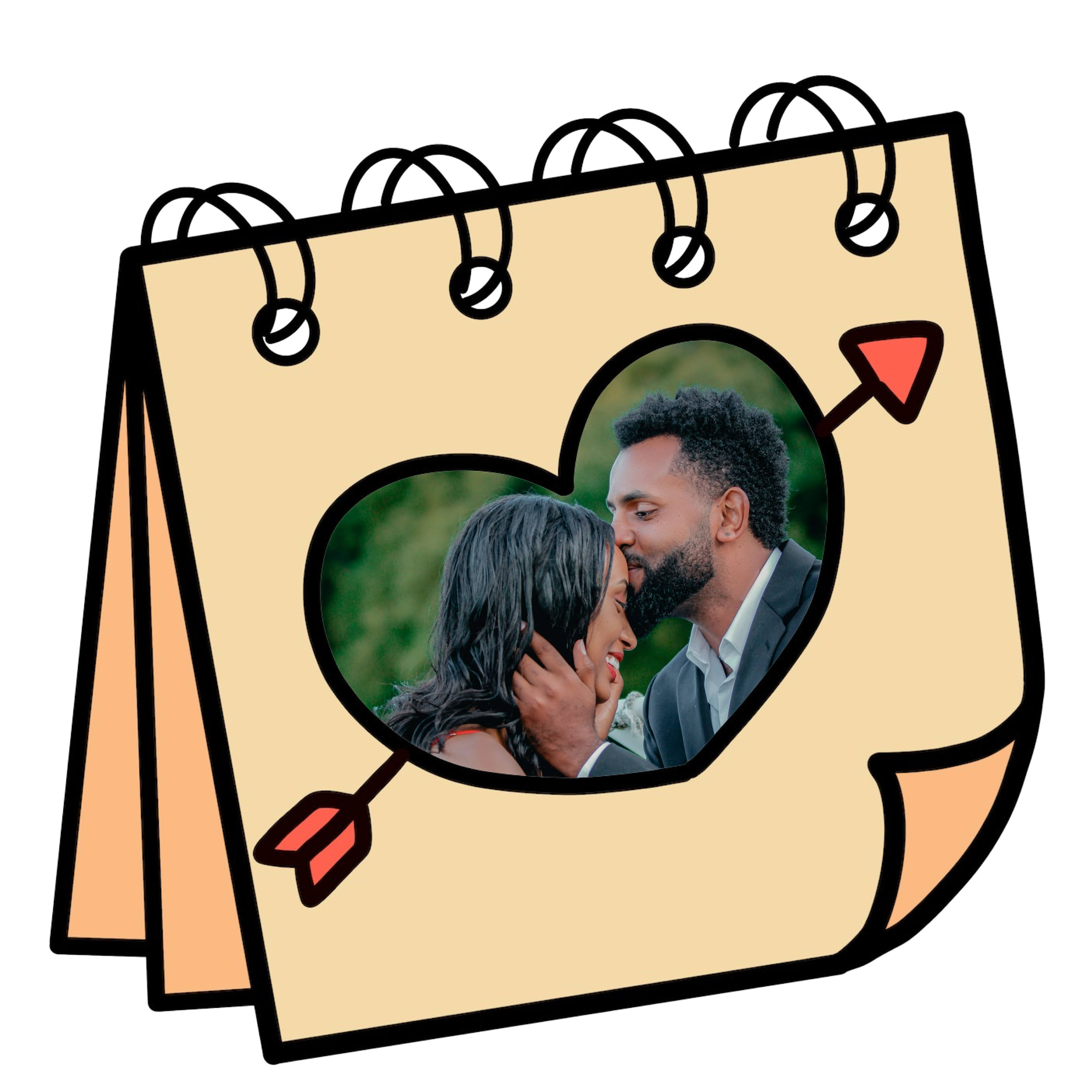 A Picture Of A Man And A Woman Kissing Love Stickers Template