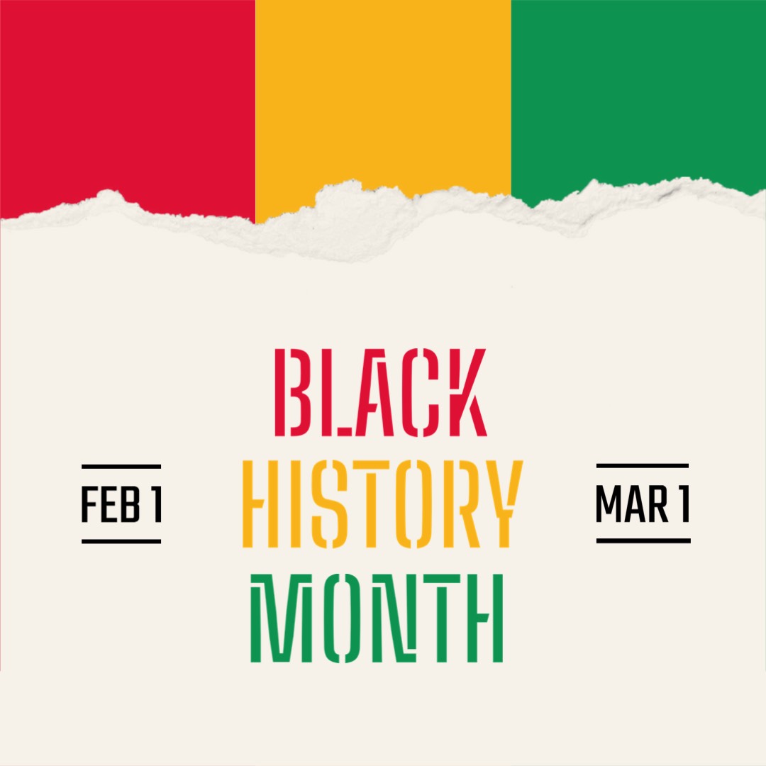 Black history month graphic instagram post template 
