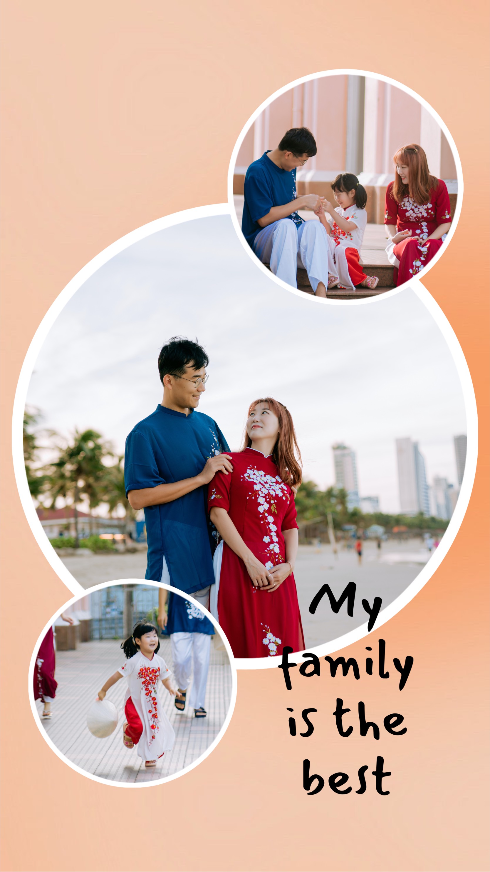 Asian family Instagram story template 