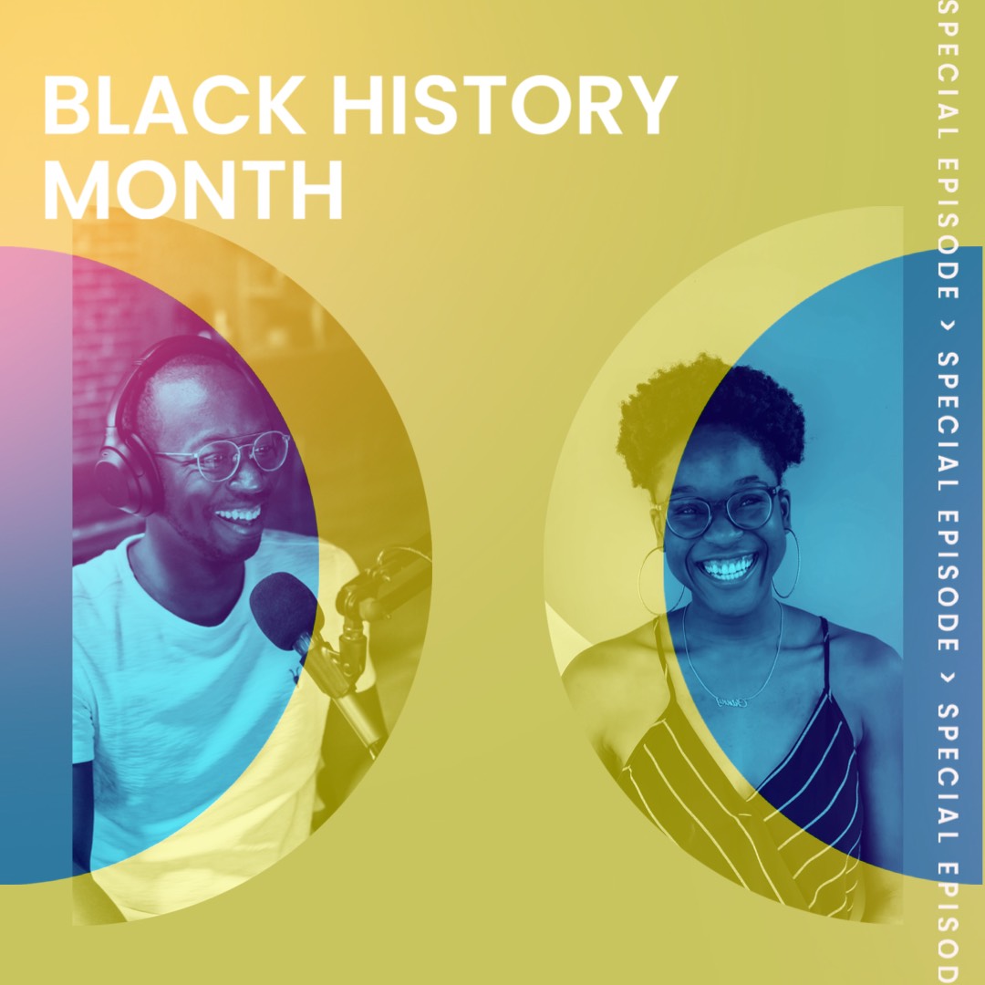 Black history month podcast instagram post template 