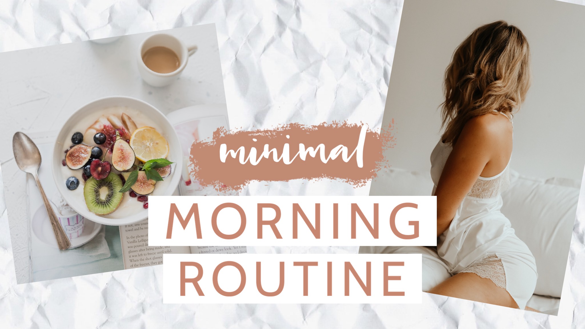 Morning routine recipes thumbnail templates