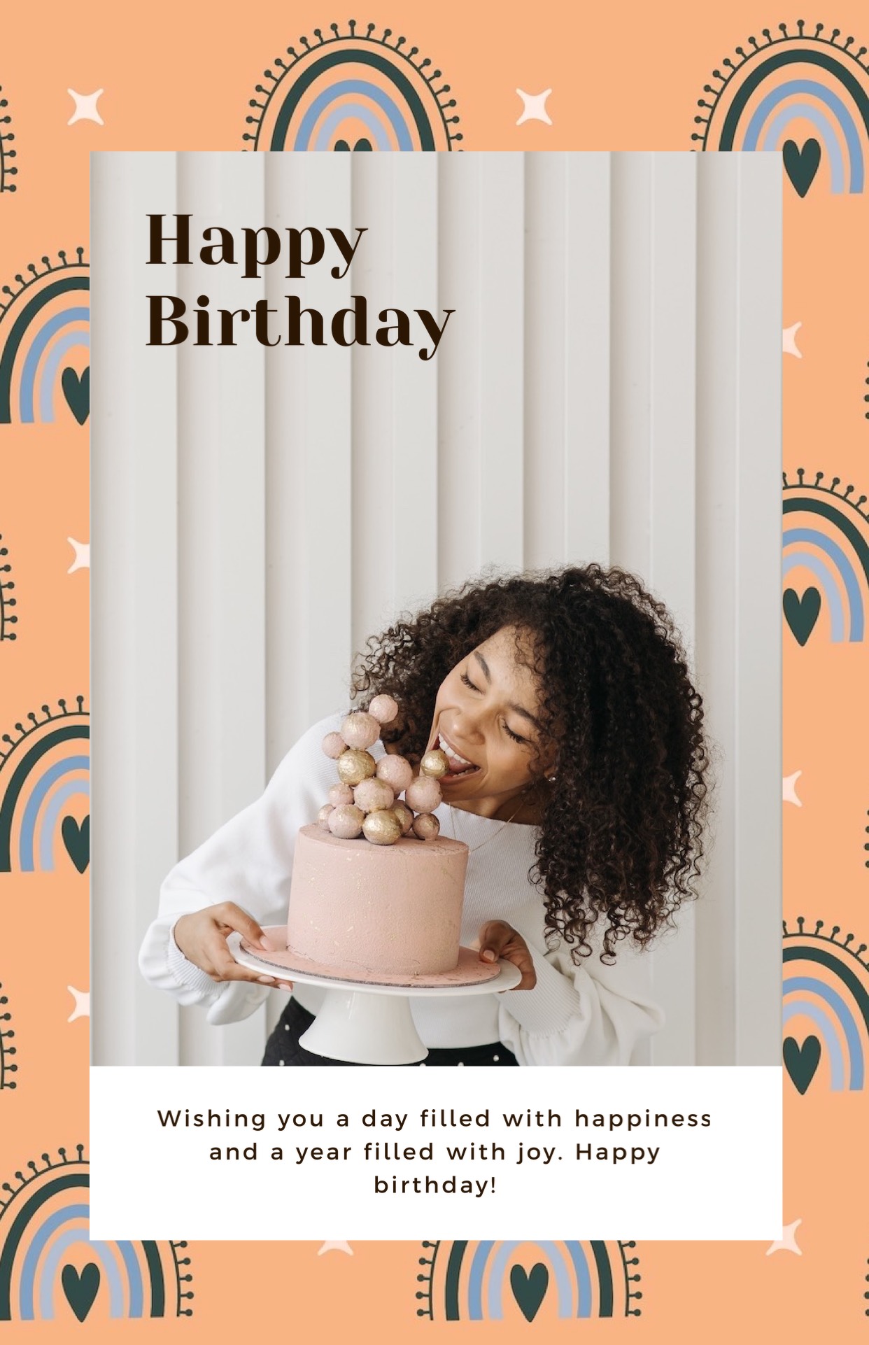 Women eating a birthday cake birthday cards