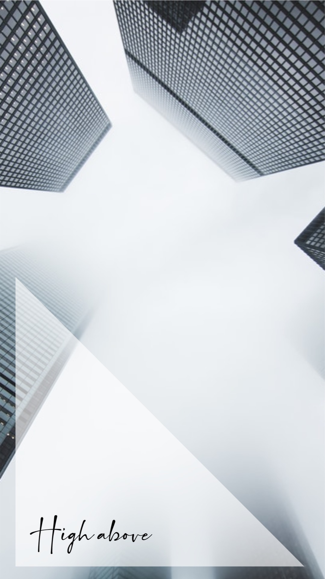A Group Of Tall Buildings With A Sky Background Simple Story Template