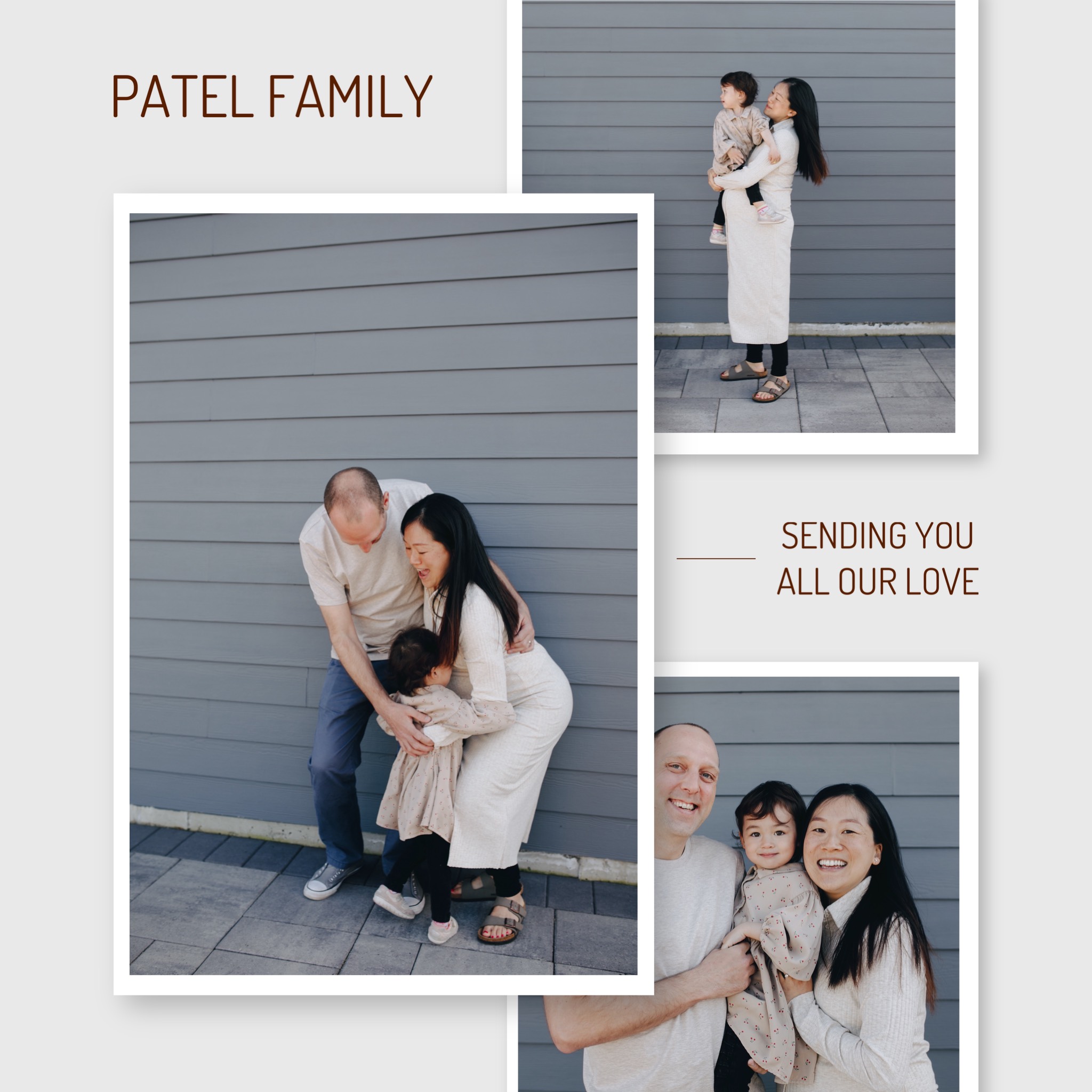 light beige modern Photo family album template 