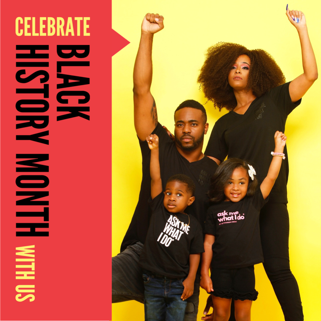 Black history month family photo instagram post template 