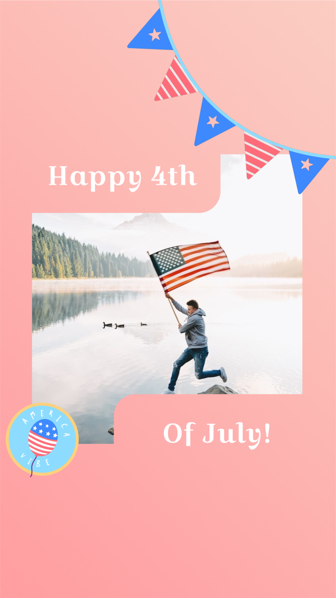 4th Of July Instagram Template USA
