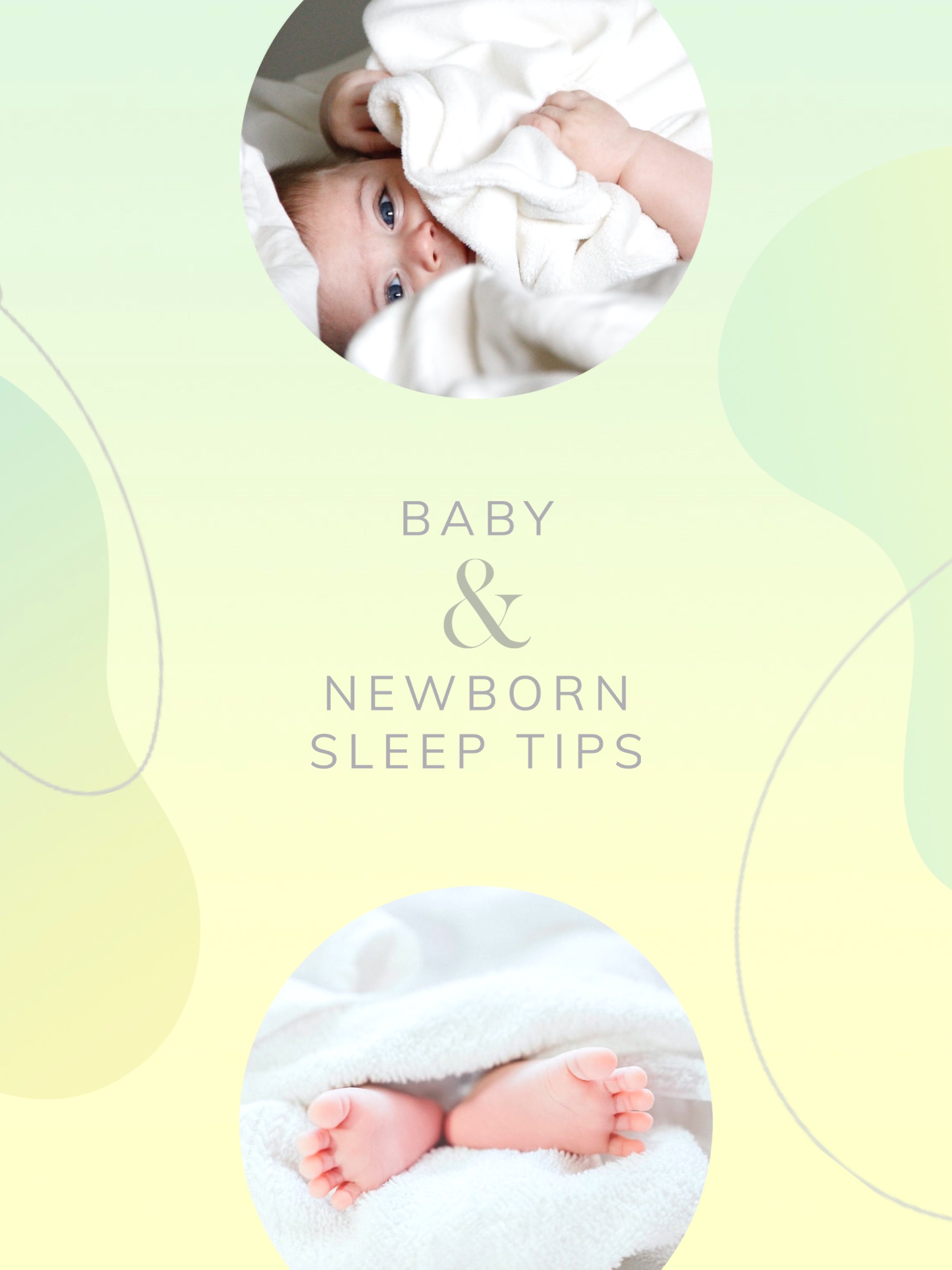 A Baby And Newborn Sleep Tips Poster Baby Template