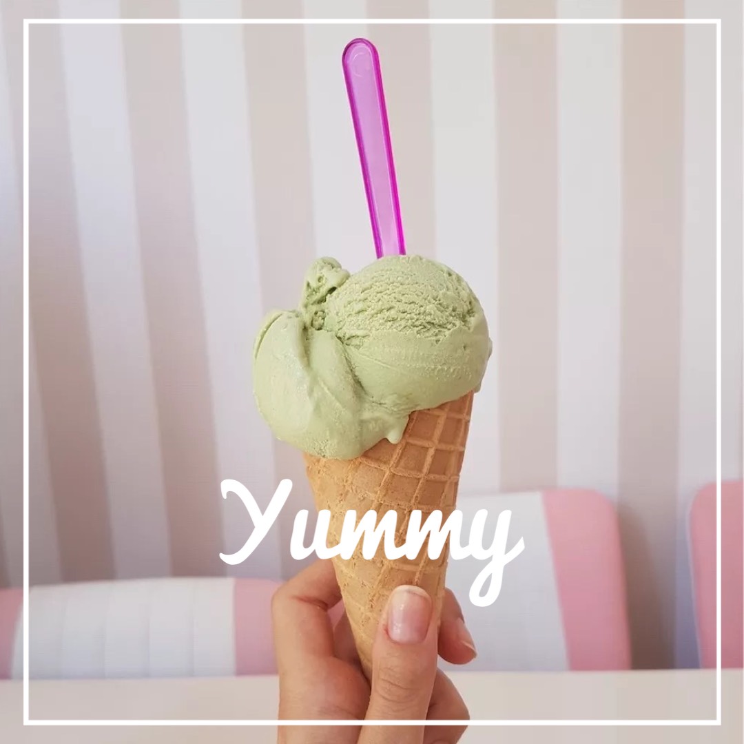 yummy ice cream dessert cool instagram post template
