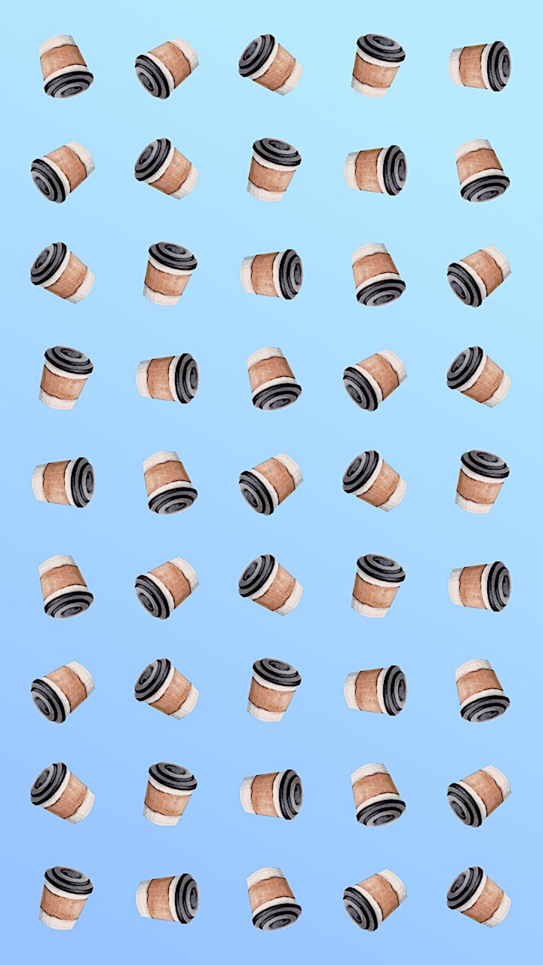 A Bunch Of Brown And Black Objects On A Blue Background Zoom Backgrounds Template