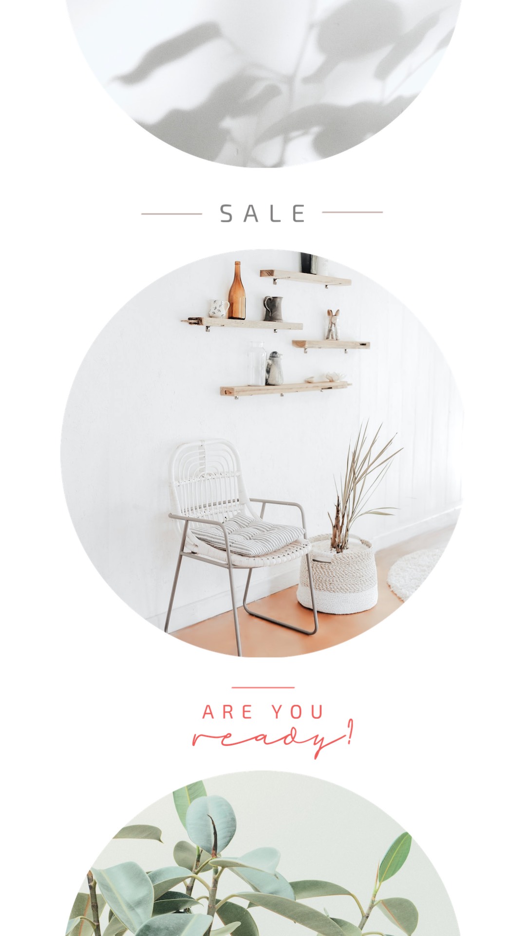 White Minimalistic Furniture Sale Flyer Template