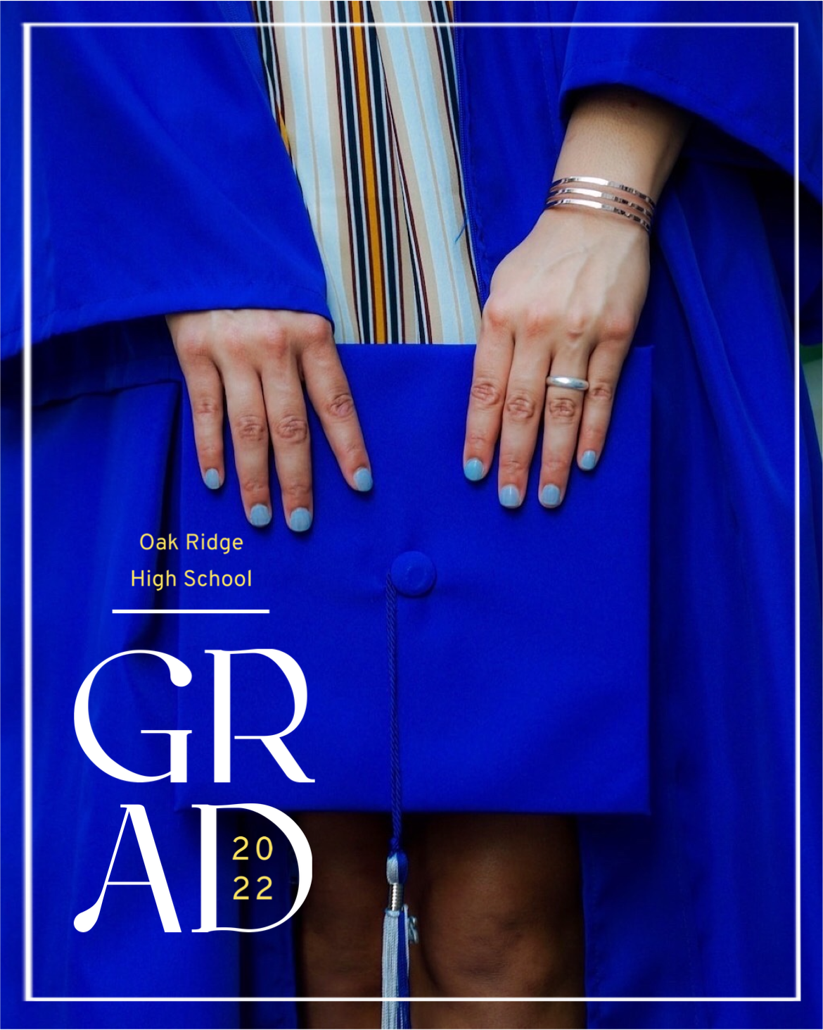A Woman In A Graduation Gown Holding A Blue Folder Graduation Template