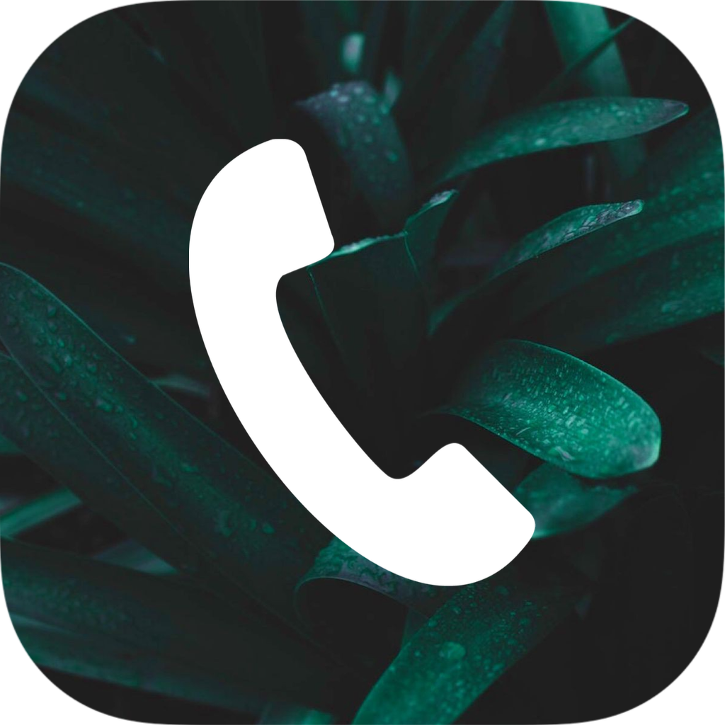 Photo Of A Ios14 Icons ? Template Design With A White Phone Sitting On Top Of A Green Plant Ios14 Icons Template
