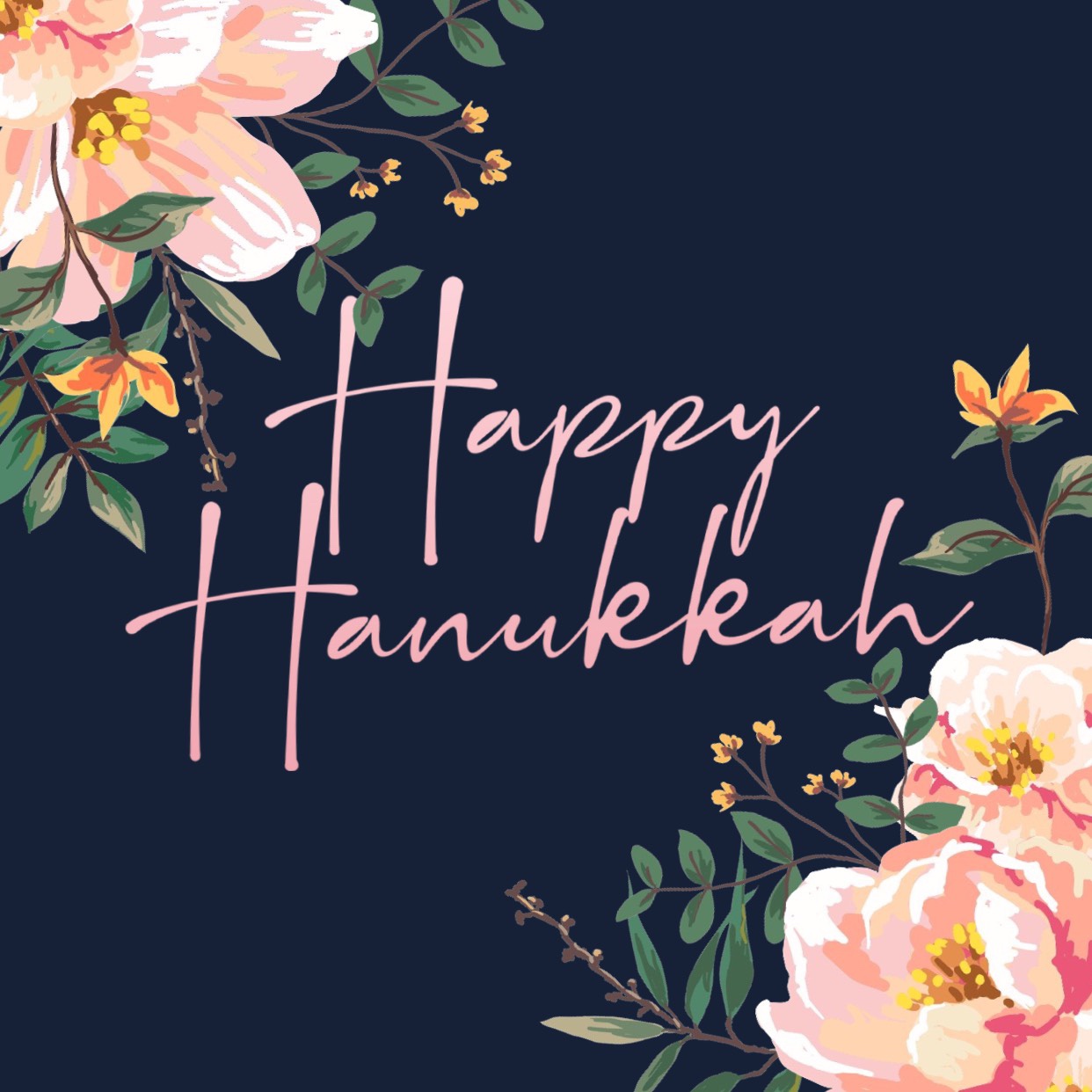 Happy Hanukkah Flowers