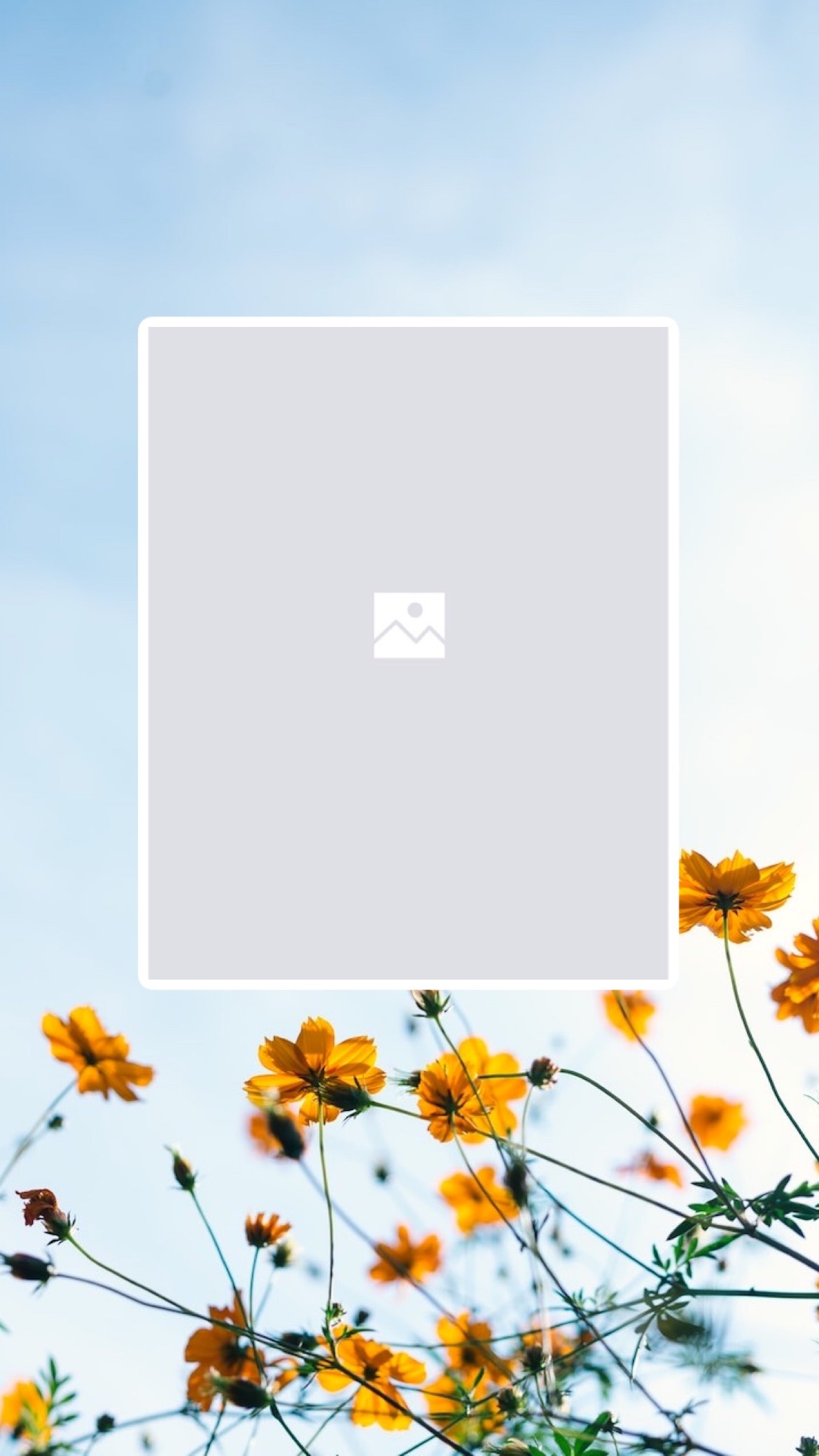 Yellow Flowers Outline Instagram Template 