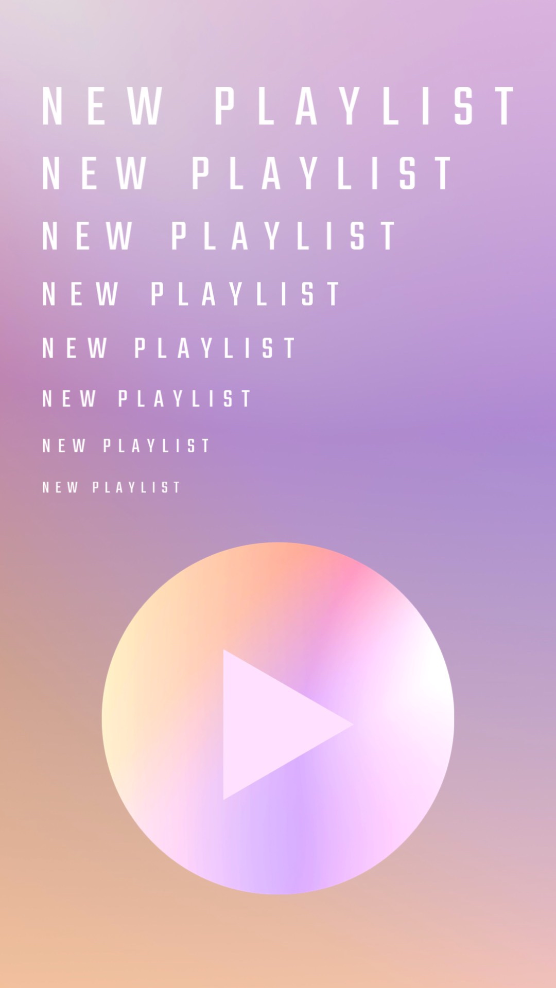 Gaussian blur gradients music playlist instagram story template