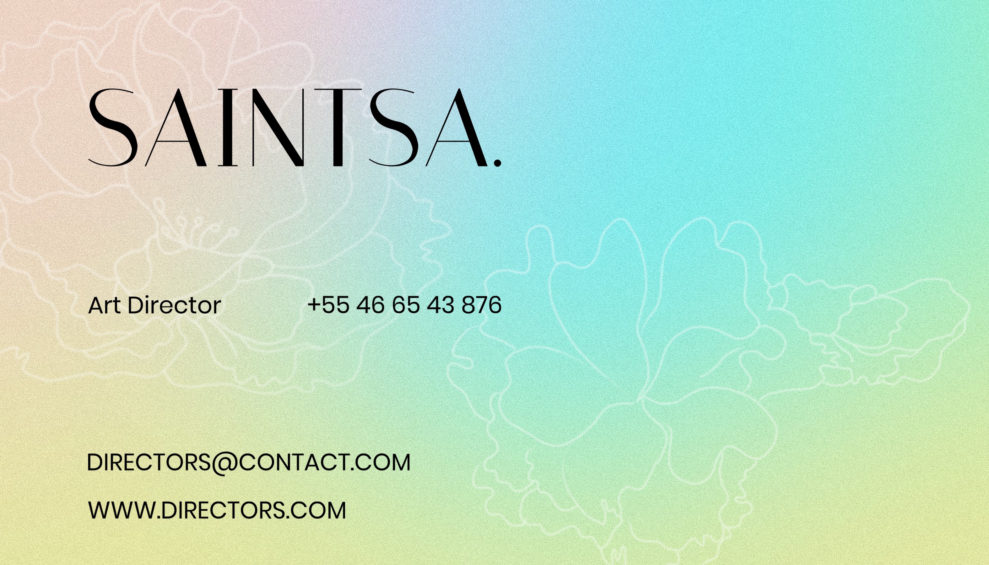 A Business Card With The Word Saintsa On It Business Card Template