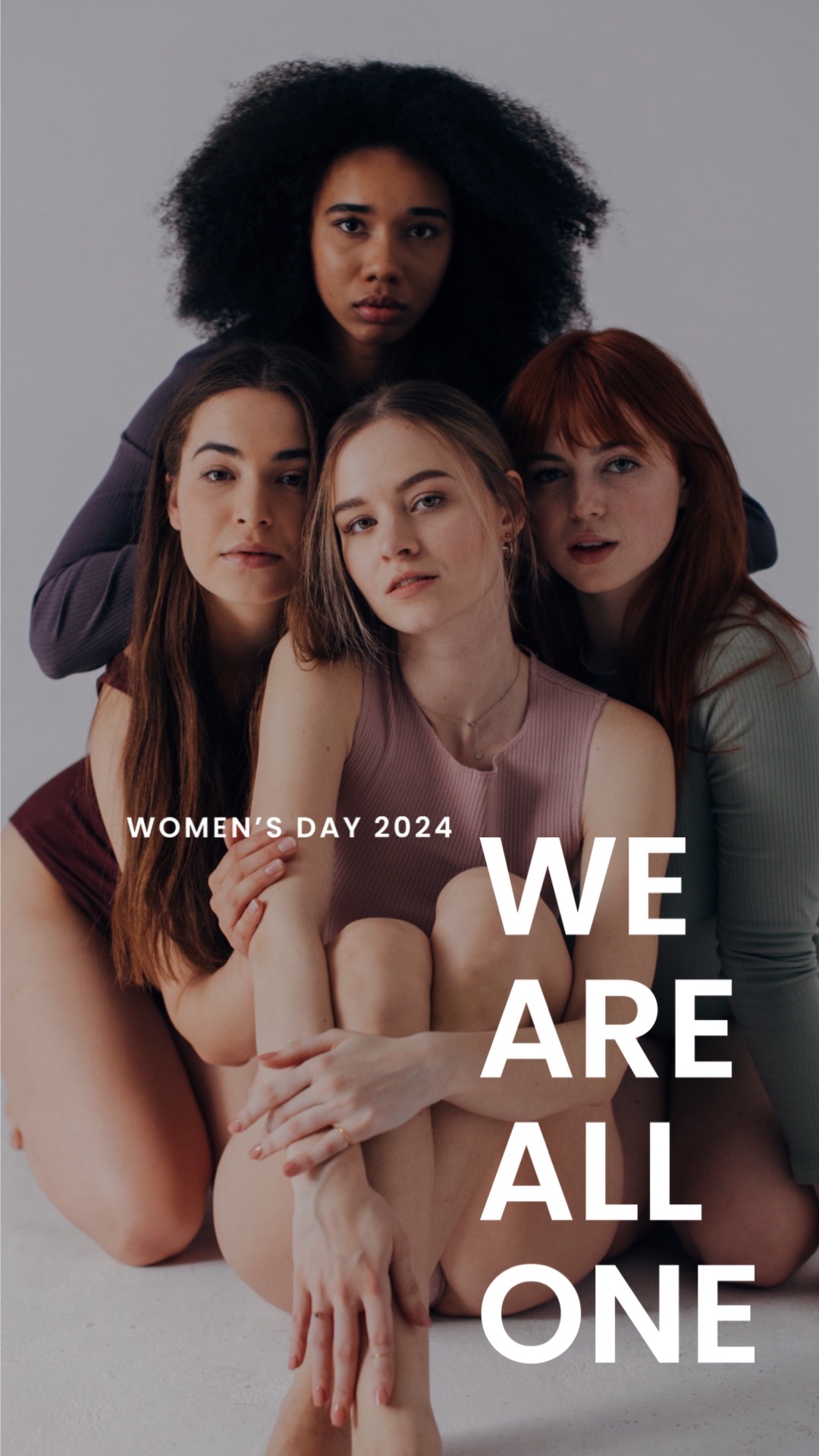 A Group Of women girl power Women’s Day Template