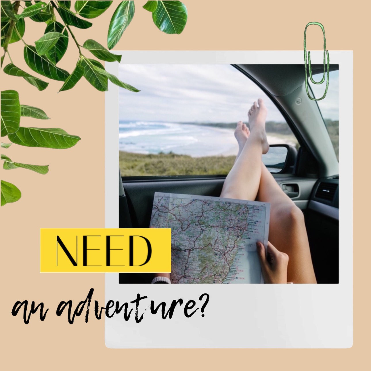 need an adventure instagram post