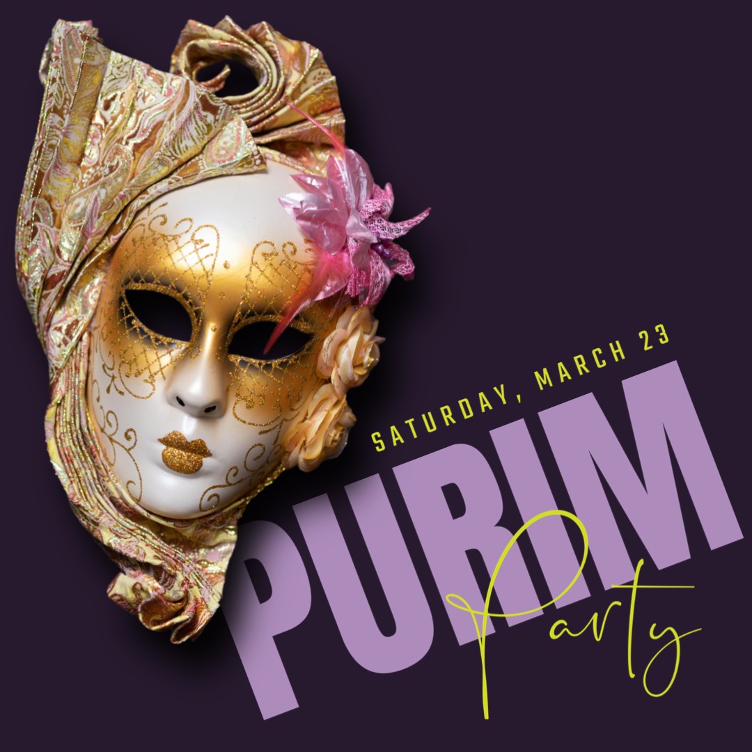 Purim mask Purim party instagram post template