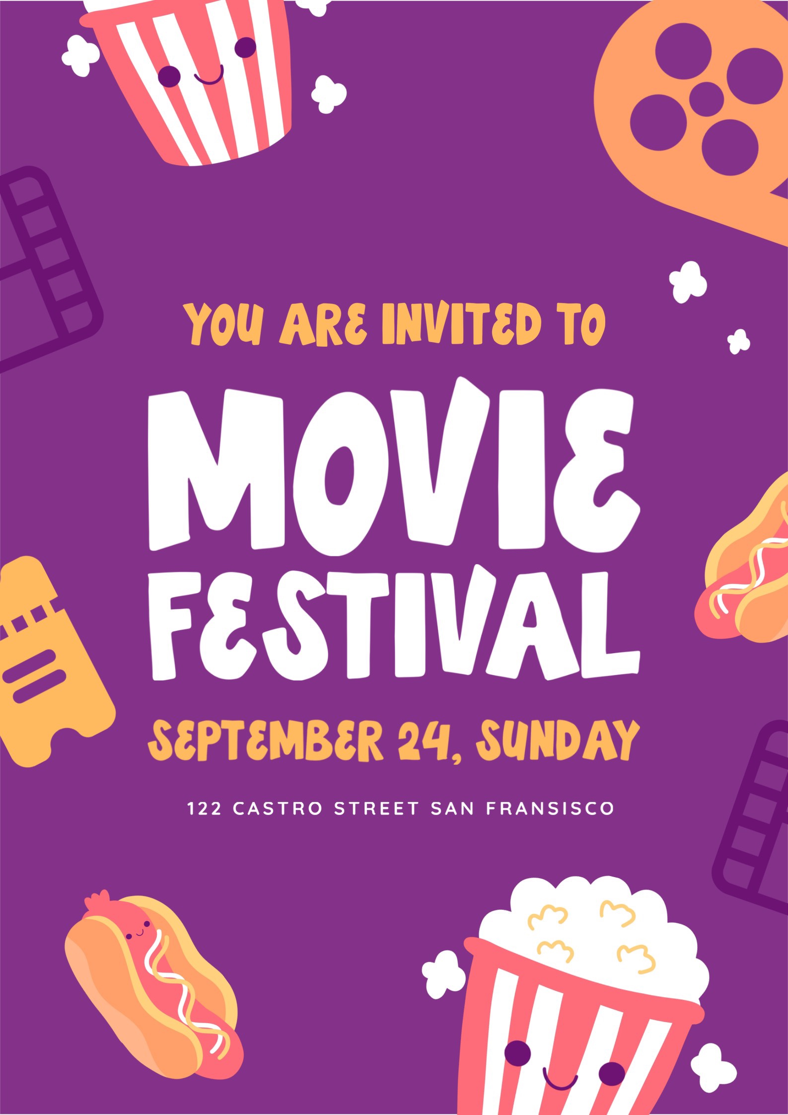 cinema festival invitation