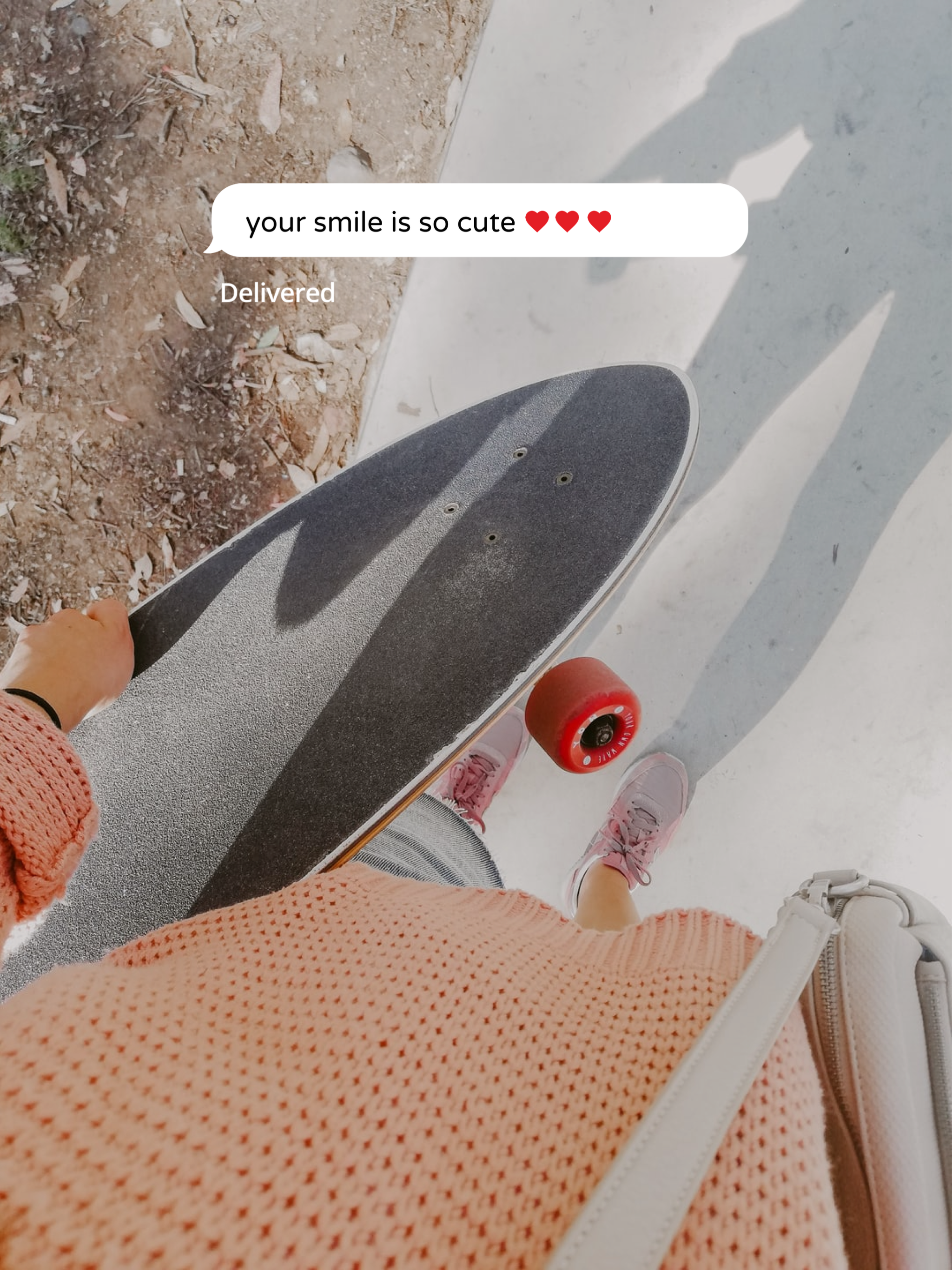A Person Holding A Skateboard In Their Hand Notifications Template