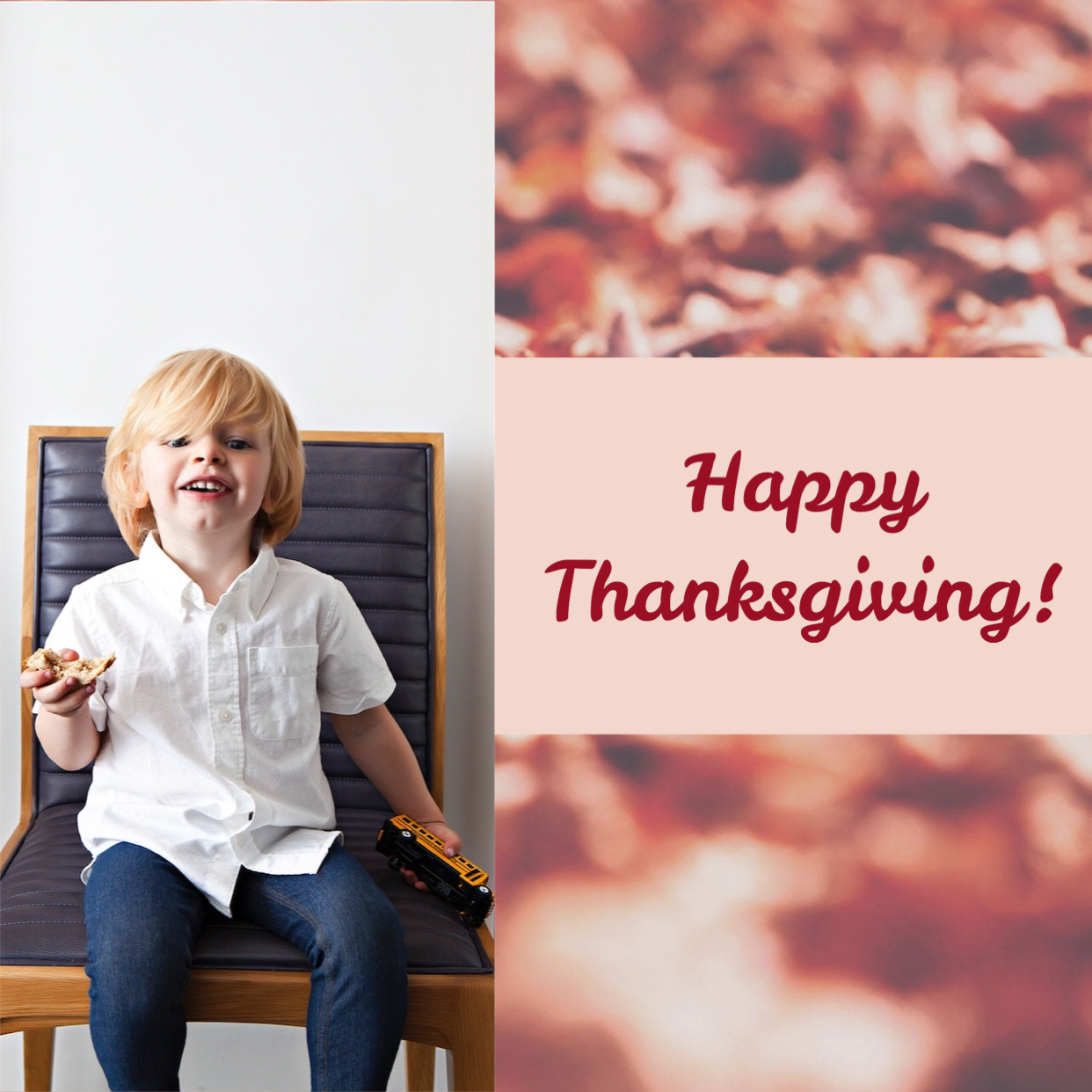 A Little Girl Sitting On A Bench With A Turkey Thanksgiving Template