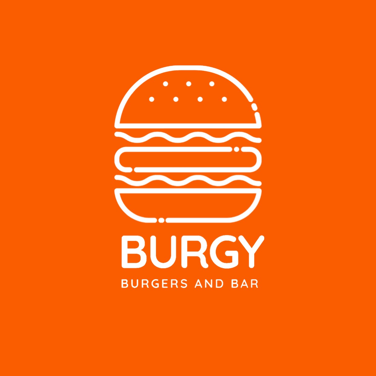 Burgers restaurant logo design template