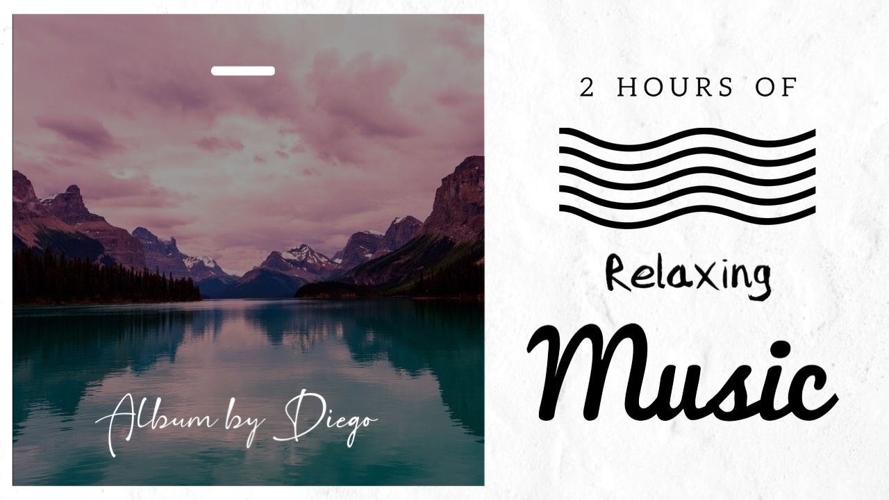 Relaxing music playlist modern youtube thumbnail template