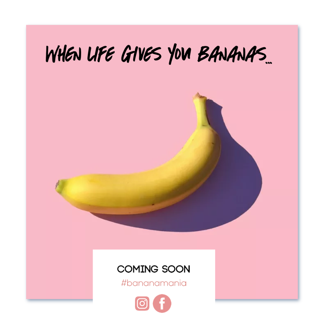 A Banana Sitting On Top Of A Pink Background Template
