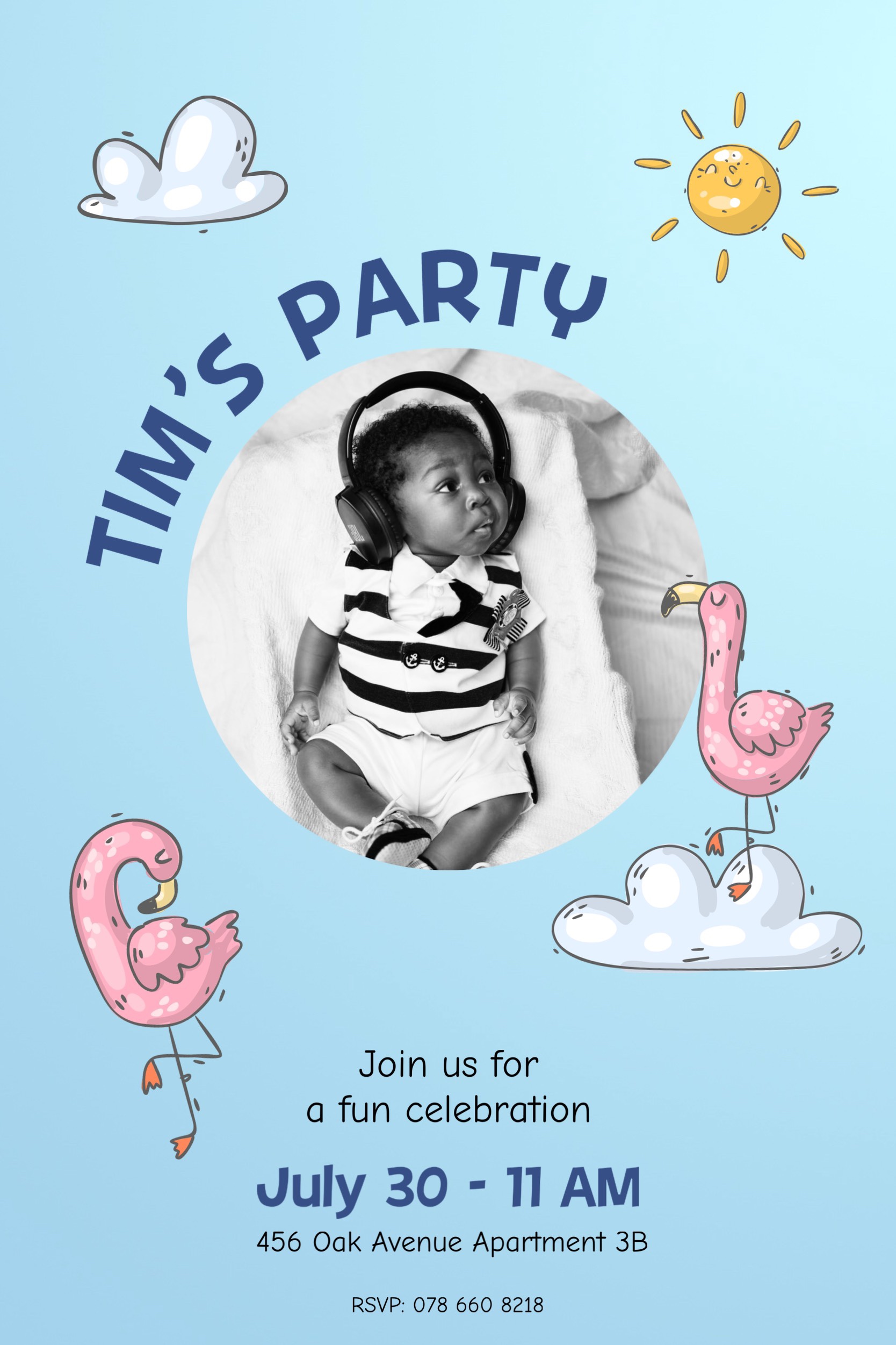 kids birthday party invitation template