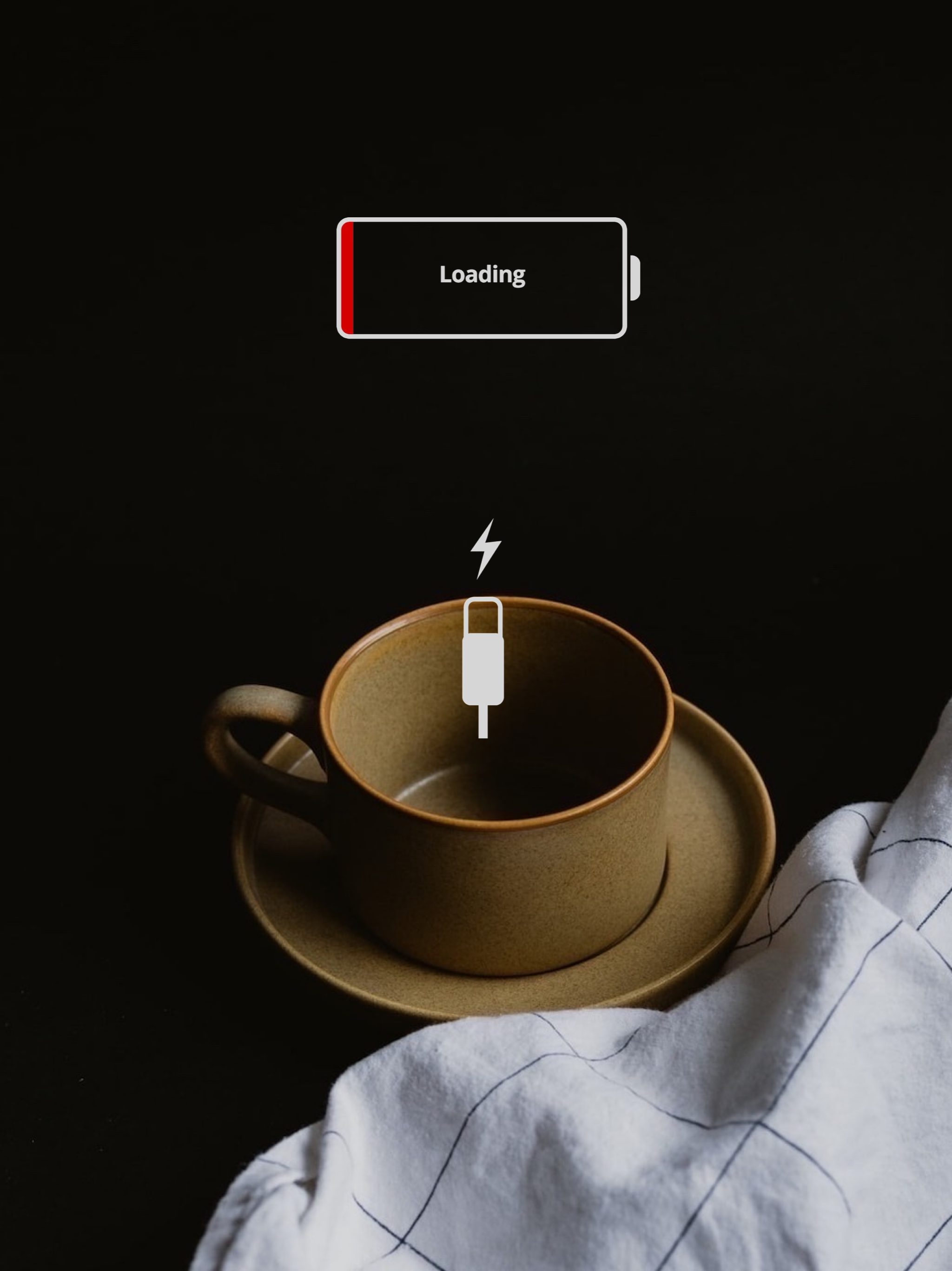 A Cup Of Coffee Sitting On Top Of A Saucer Notifications Template